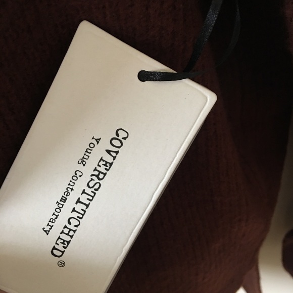 Burgundy/Rust Sweater with Wrist Bows - Picture 4 of 7